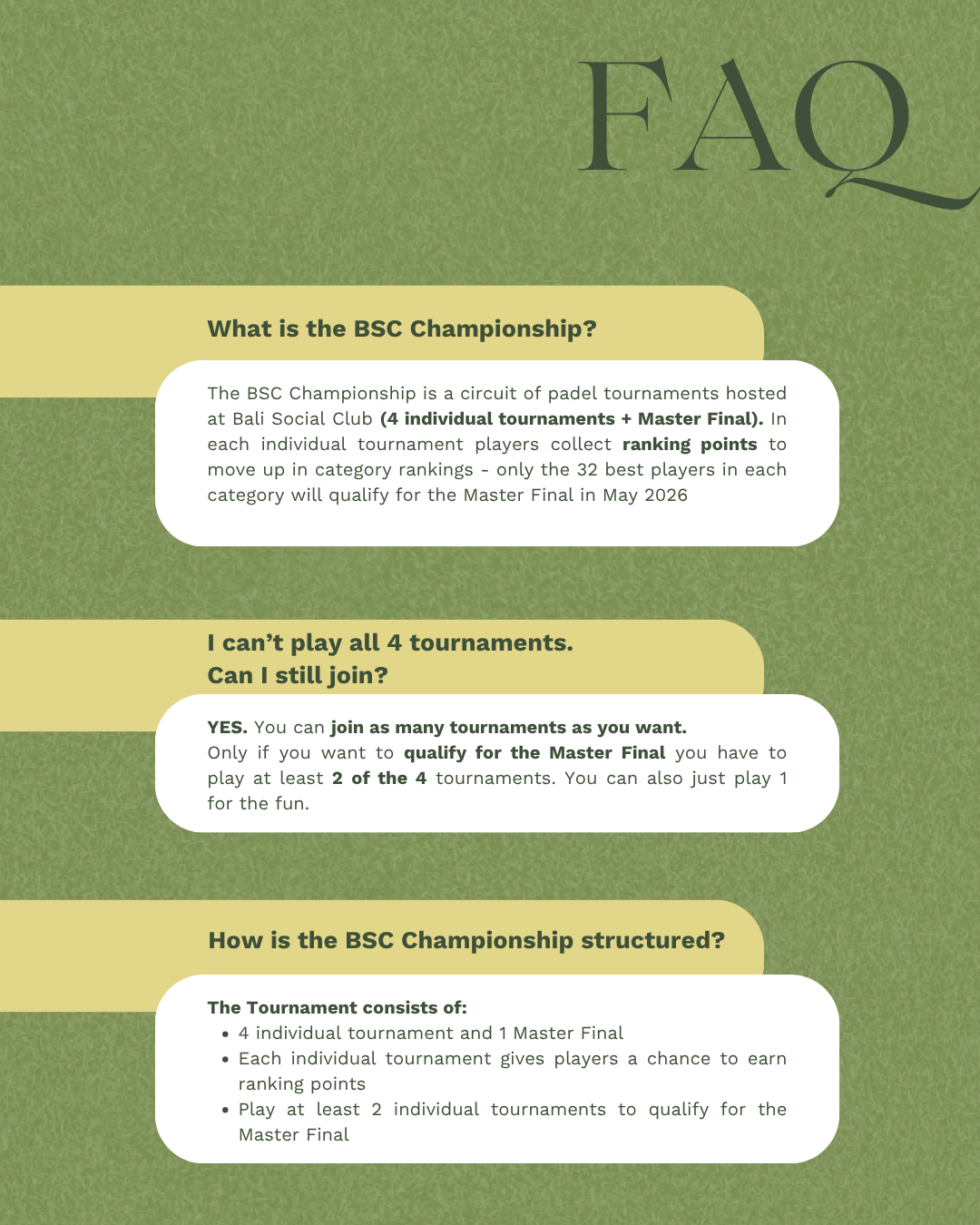BSC Championship Circuit 2 (12th Sep - 14th Sep)